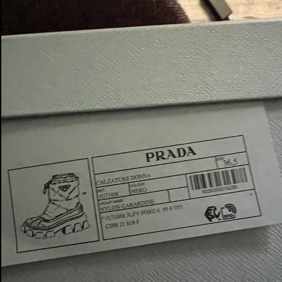 Black Prada Boots, size 6.5 women’s us - Picture 3 of 5